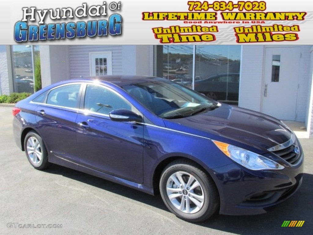 2014 Sonata GLS - Indigo Blue Pearl / Gray photo #1