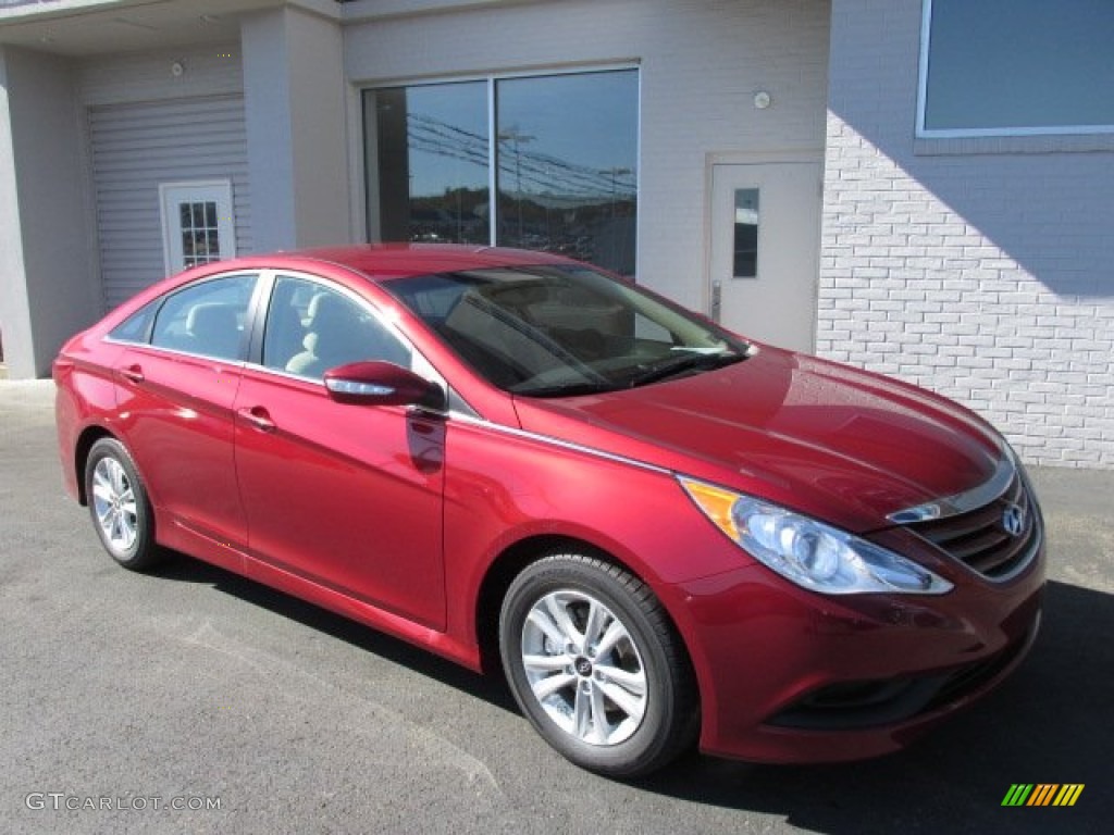 2014 Sonata GLS - Venetian Red / Camel photo #1