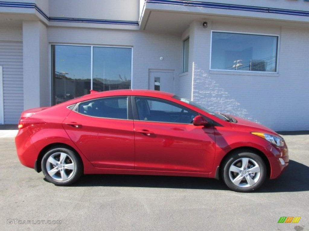 2013 Elantra GLS - Red / Gray photo #2