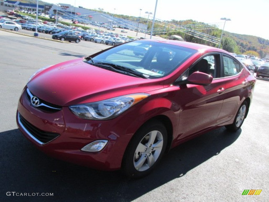 2013 Elantra GLS - Red / Gray photo #4