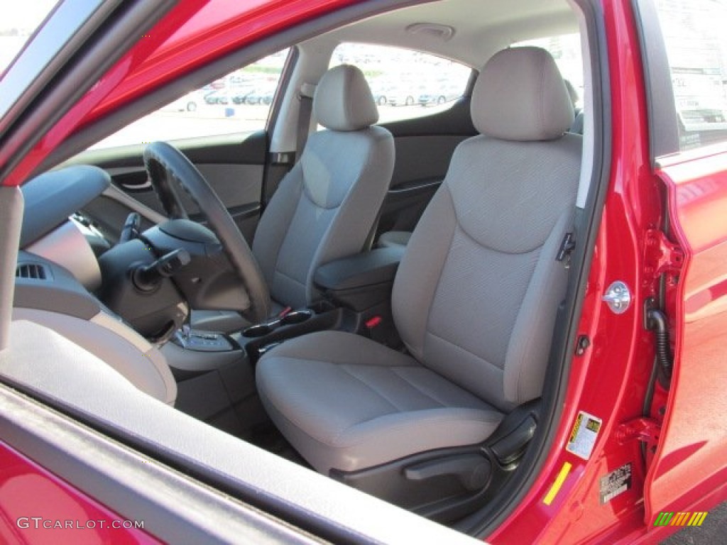 2013 Elantra GLS - Red / Gray photo #8