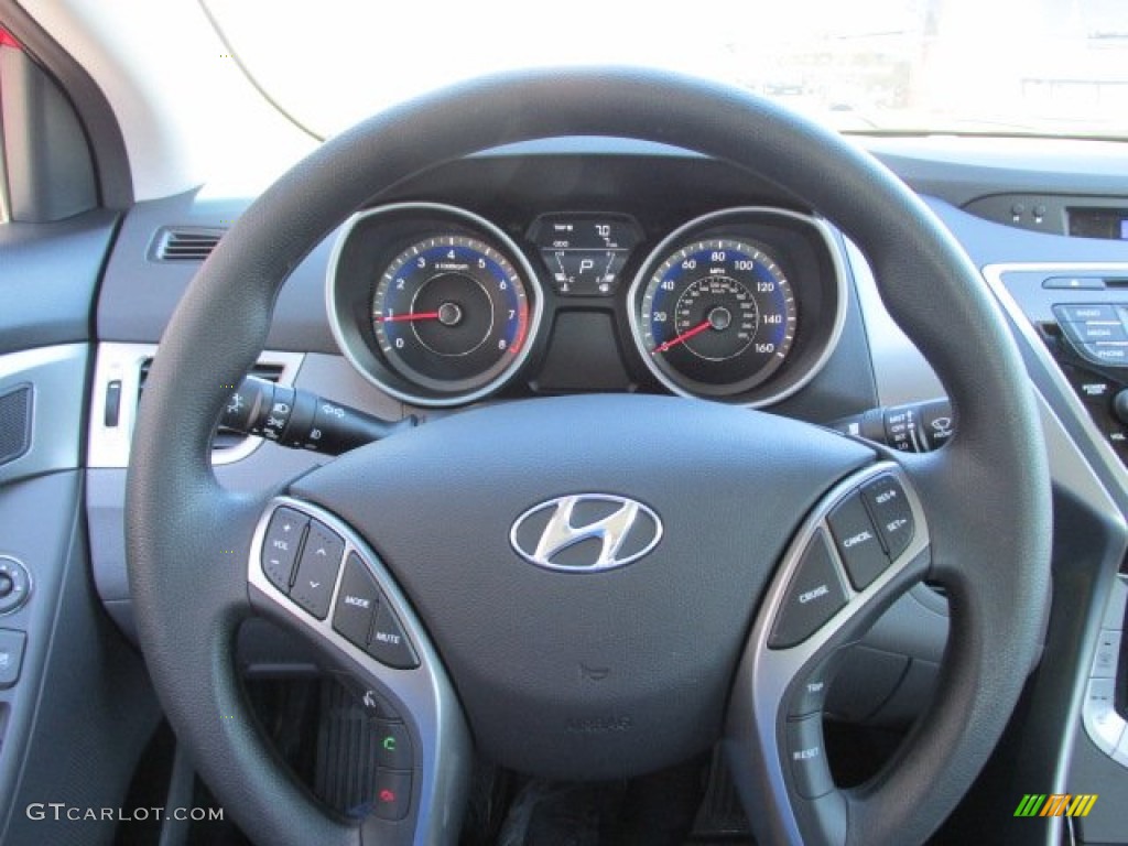 2013 Elantra GLS - Red / Gray photo #13