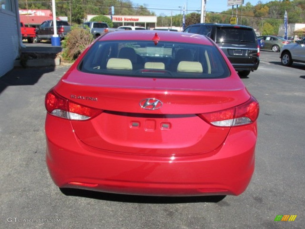 2013 Elantra GLS - Red / Beige photo #5