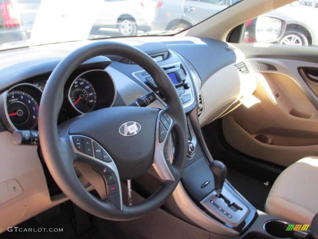 2013 Elantra GLS - Red / Beige photo #6