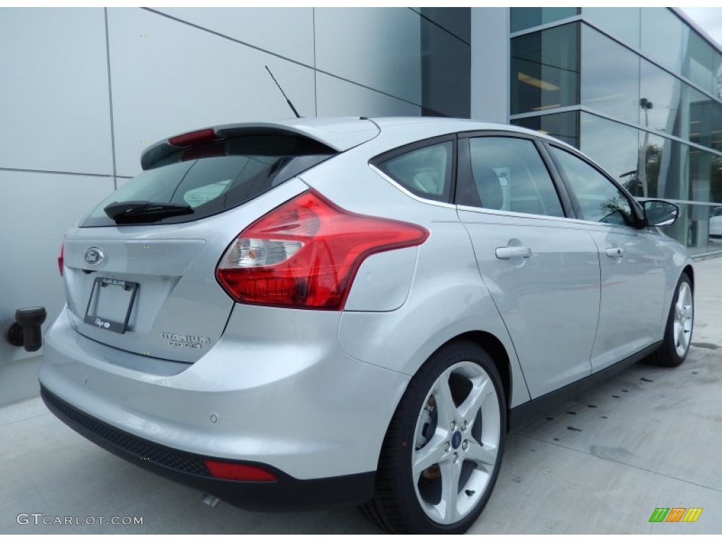 Ingot Silver 2014 Ford Focus Titanium Hatchback Exterior Photo #87118534