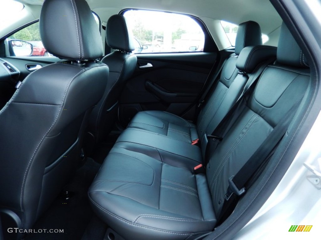 Charcoal Black Interior 2014 Ford Focus Titanium Hatchback Photo #87118653