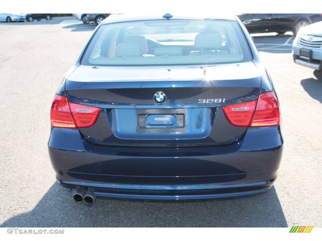 2011 3 Series 328i xDrive Sedan - Deep Sea Blue Metallic / Beige photo #7