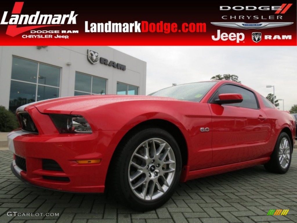 2013 Mustang GT Premium Coupe - Race Red / Charcoal Black photo #1