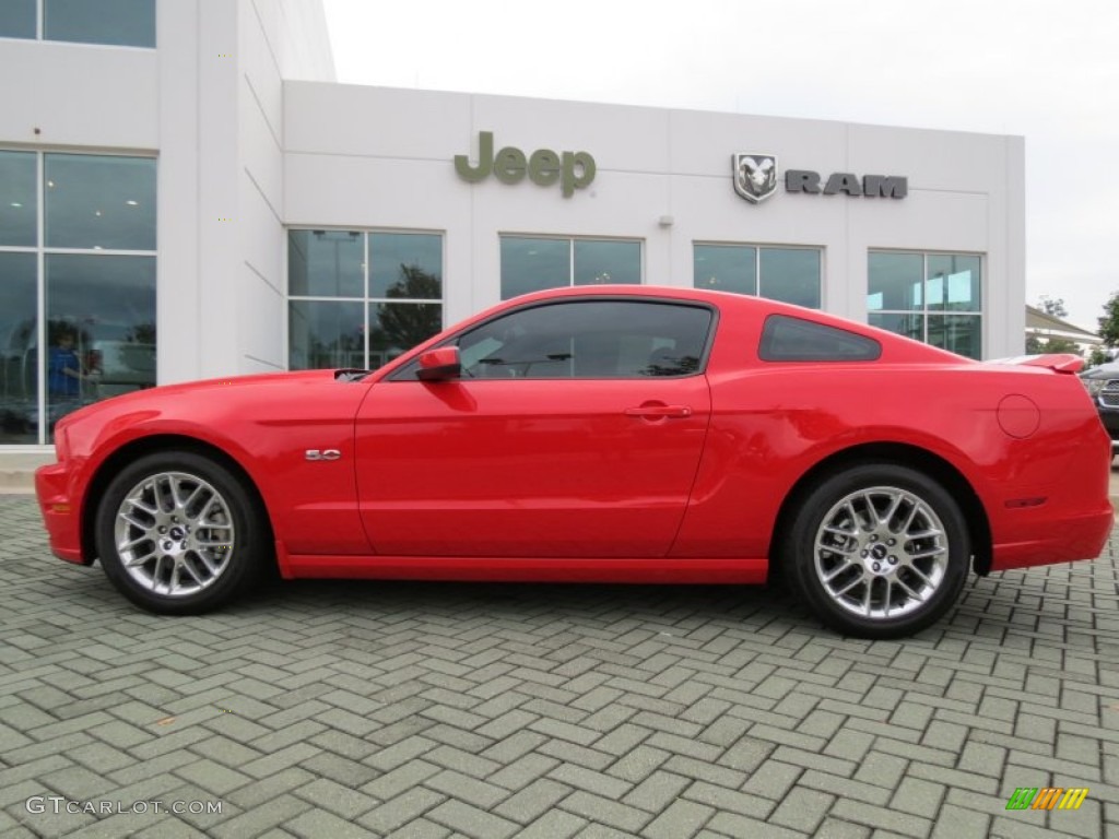 2013 Mustang GT Premium Coupe - Race Red / Charcoal Black photo #2