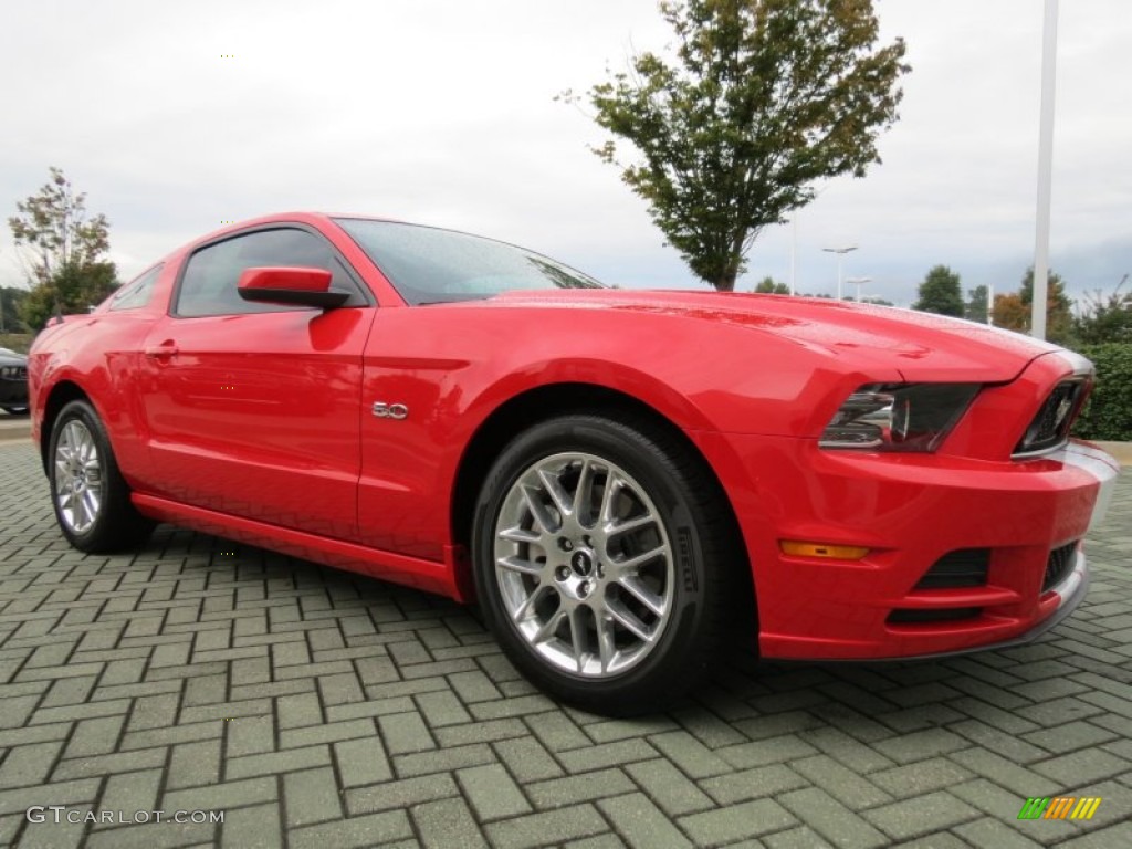 2013 Mustang GT Premium Coupe - Race Red / Charcoal Black photo #7