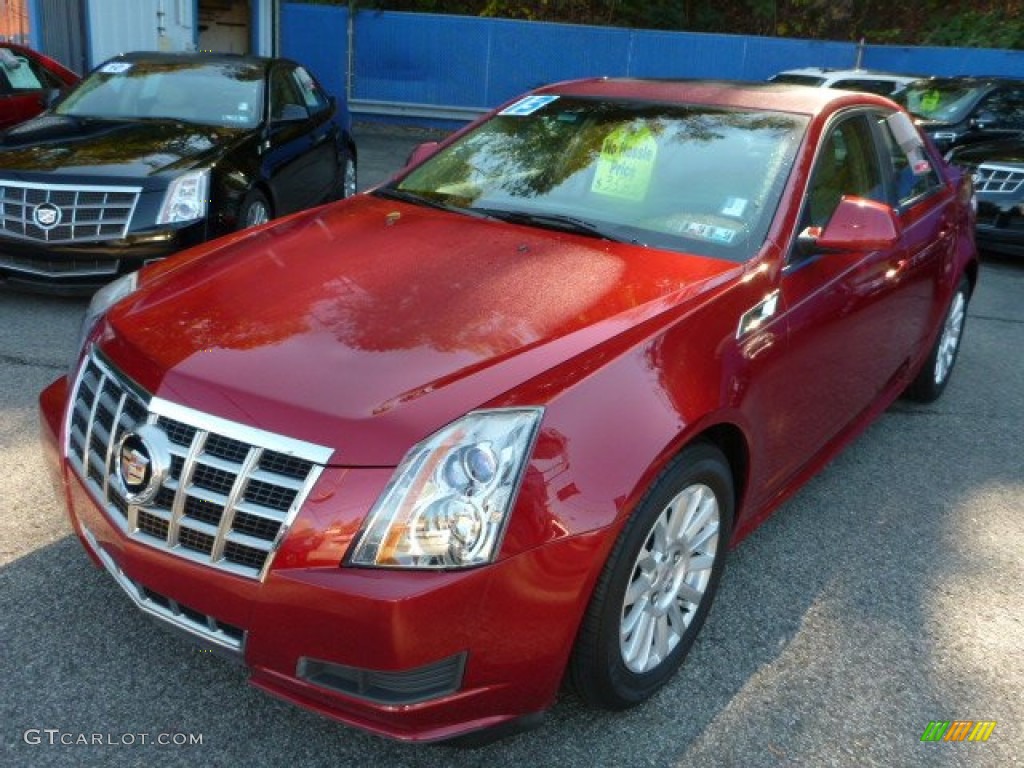 2013 CTS 4 3.0 AWD Sedan - Crystal Red Tintcoat / Cashmere/Cocoa photo #1