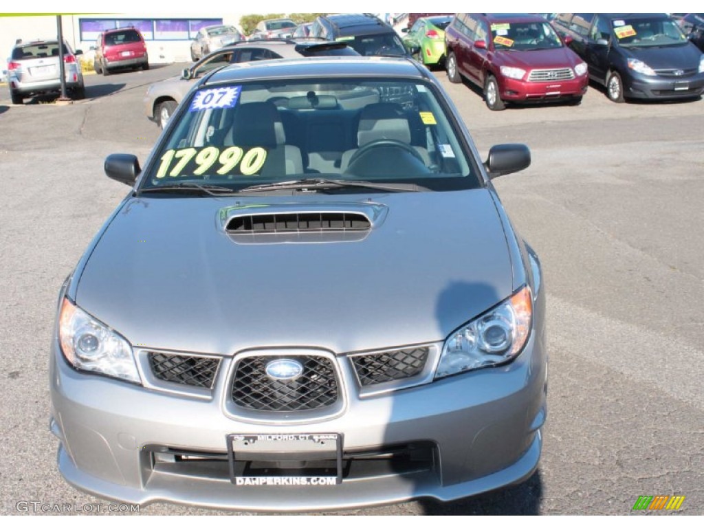 2007 Impreza WRX Sedan - Crystal Gray Metallic / Anthracite Black photo #2