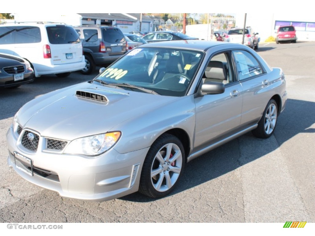 2007 Impreza WRX Sedan - Crystal Gray Metallic / Anthracite Black photo #3