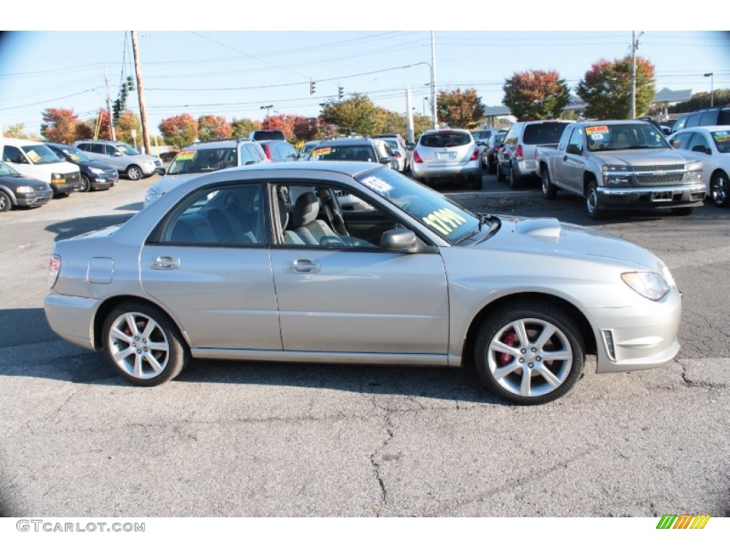 2007 Impreza WRX Sedan - Crystal Gray Metallic / Anthracite Black photo #4