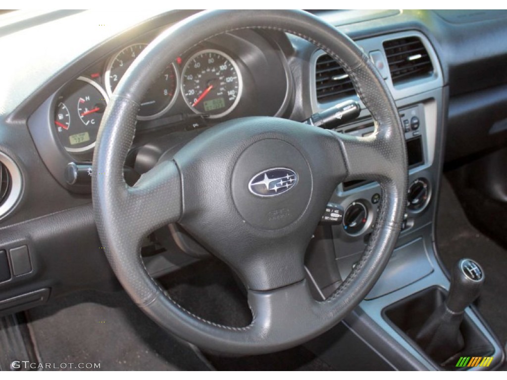 2007 Impreza WRX Sedan - Crystal Gray Metallic / Anthracite Black photo #5