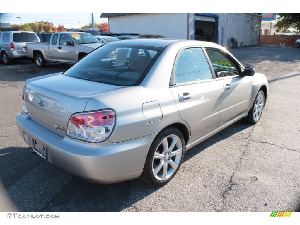 2007 Impreza WRX Sedan - Crystal Gray Metallic / Anthracite Black photo #6