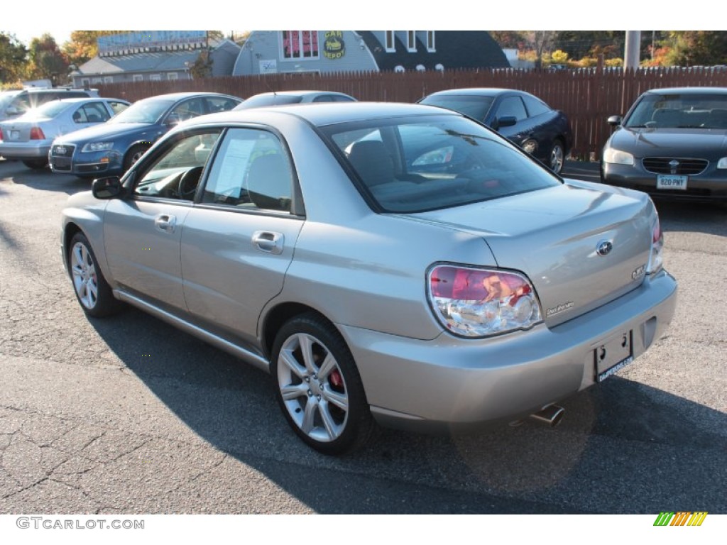 2007 Impreza WRX Sedan - Crystal Gray Metallic / Anthracite Black photo #10