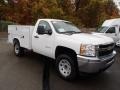Summit White - Silverado 3500HD WT Regular Cab Utility Truck Photo No. 4