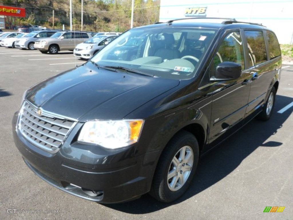Brilliant Black Crystal Pearlcoat 2008 Chrysler Town & Country Touring Exterior Photo #87121803