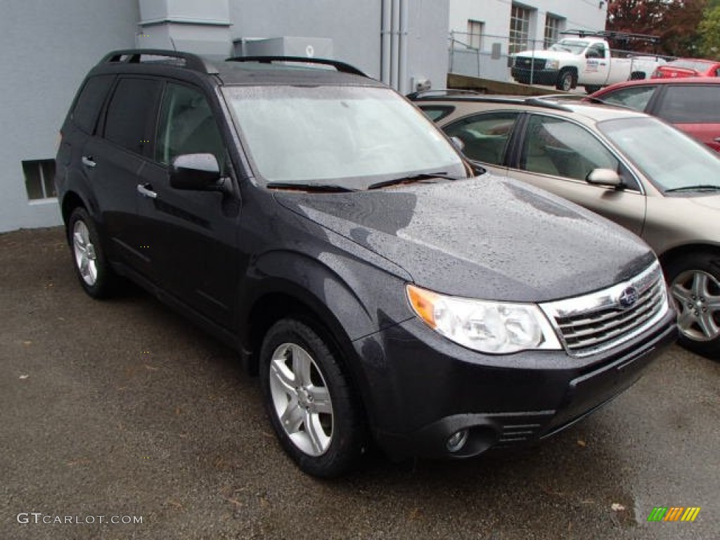 2010 Forester 2.5 X Limited - Dark Gray Metallic / Platinum photo #1