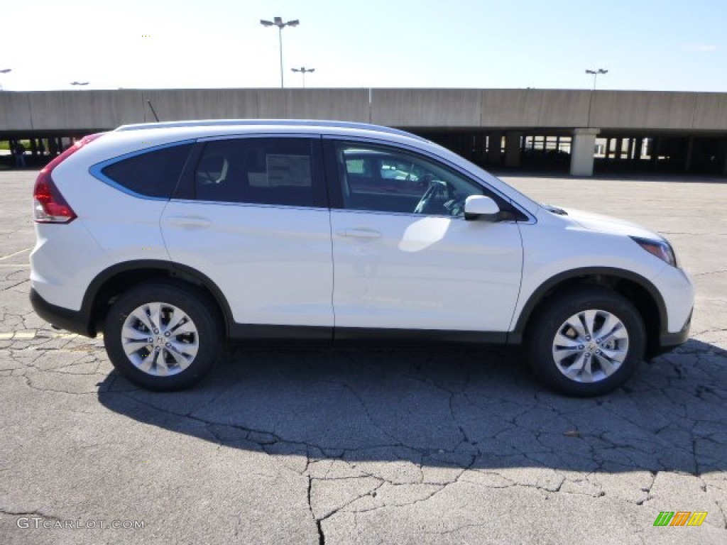2014 CR-V EX-L AWD - White Diamond Pearl / Black photo #2