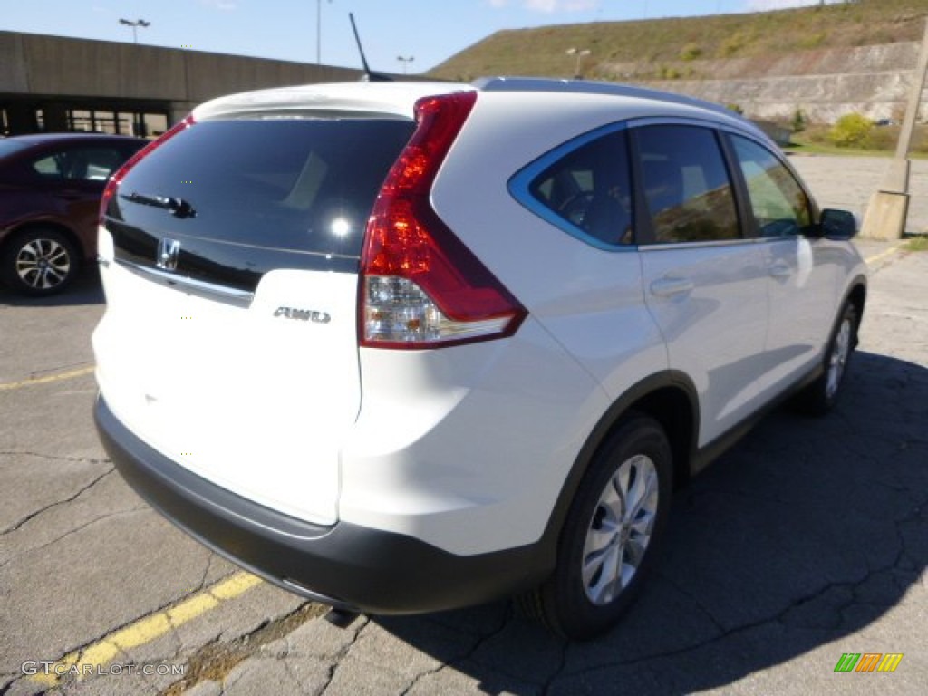 2014 CR-V EX-L AWD - White Diamond Pearl / Black photo #3