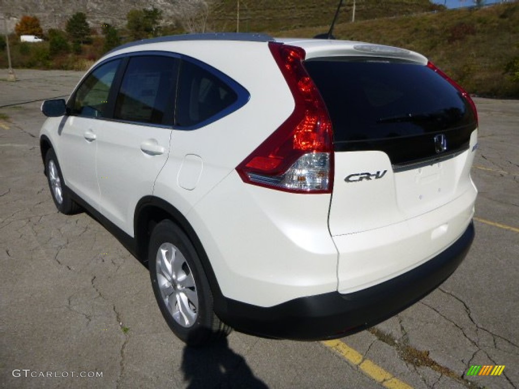 2014 CR-V EX-L AWD - White Diamond Pearl / Black photo #5