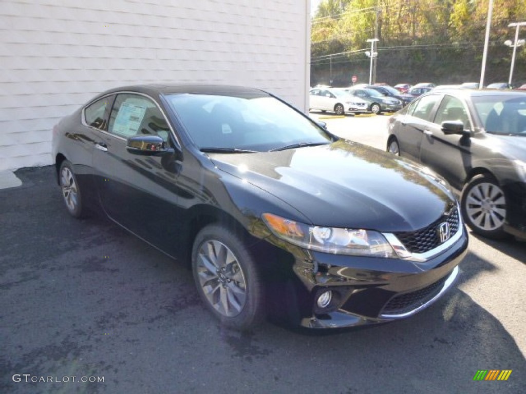2014 Accord EX Coupe - Crystal Black Pearl / Black photo #1