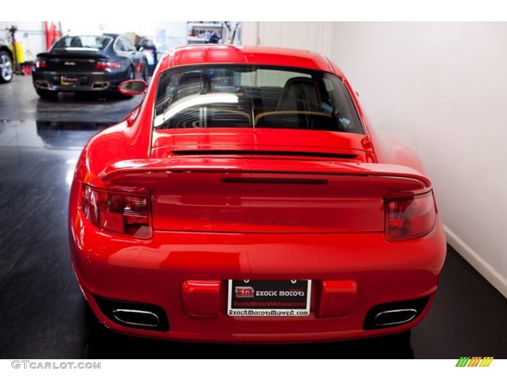 2008 911 Turbo Coupe - Guards Red / Black/Sand Beige photo #14