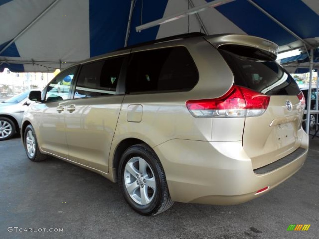 2011 Sienna LE - Sandy Beach Metallic / Bisque photo #6