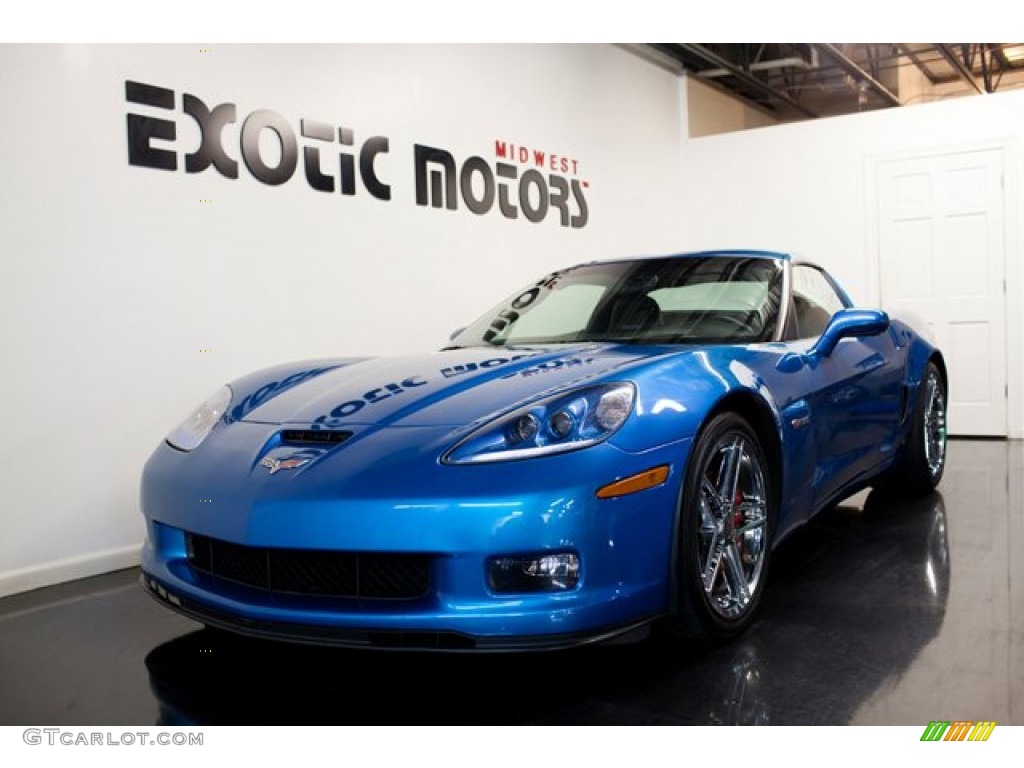 2008 Corvette Z06 - Jetstream Blue Metallic / Ebony photo #4