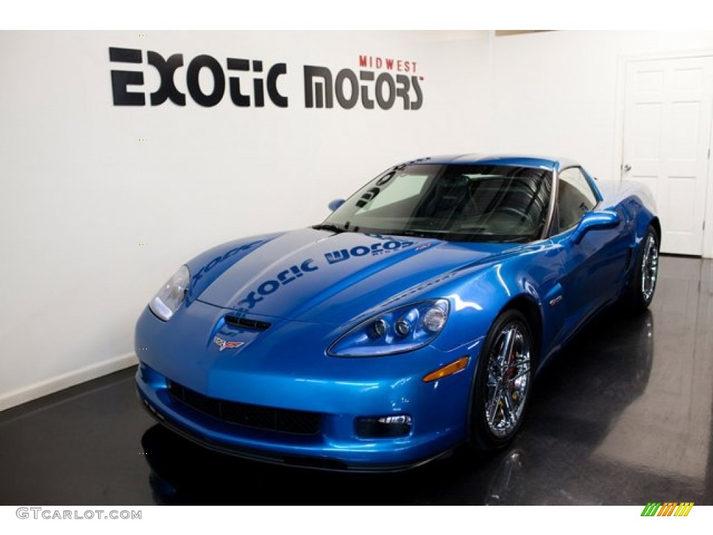 2008 Corvette Z06 - Jetstream Blue Metallic / Ebony photo #8