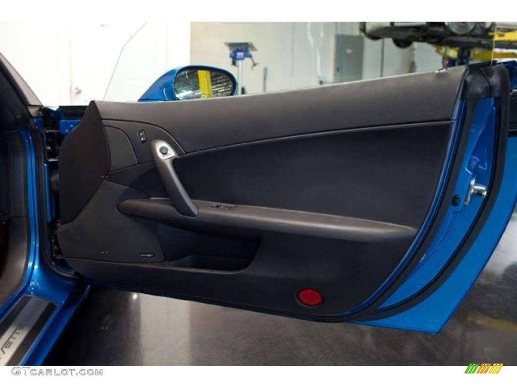 2008 Chevrolet Corvette Z06 Ebony Door Panel Photo #87125997