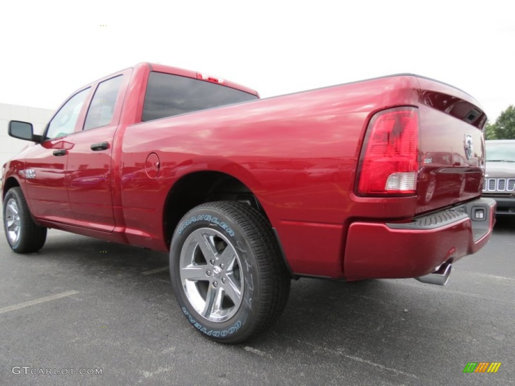 2014 1500 Express Quad Cab - Deep Cherry Red Crystal Pearl / Black/Diesel Gray photo #2