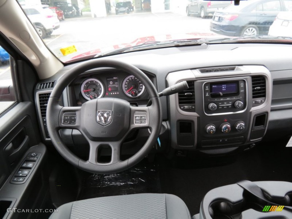 2014 1500 Express Quad Cab - Deep Cherry Red Crystal Pearl / Black/Diesel Gray photo #9