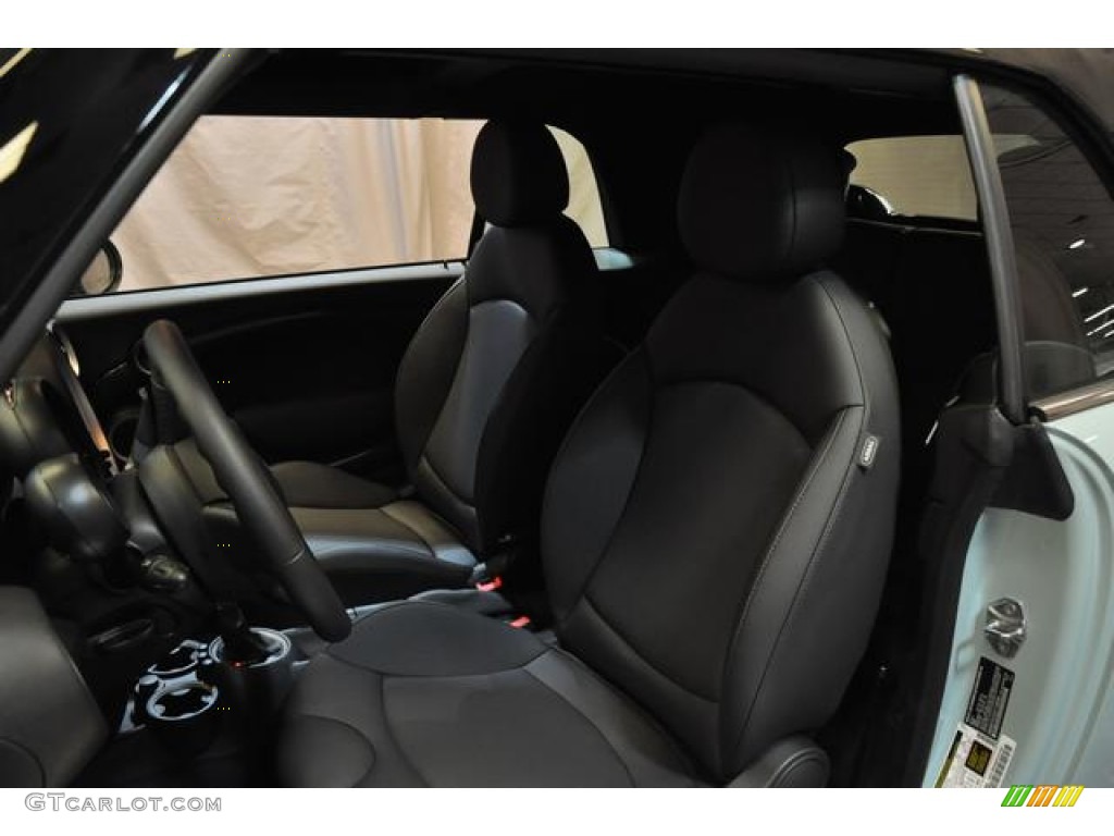 2014 Cooper S Convertible - Ice Blue / Carbon Black photo #23