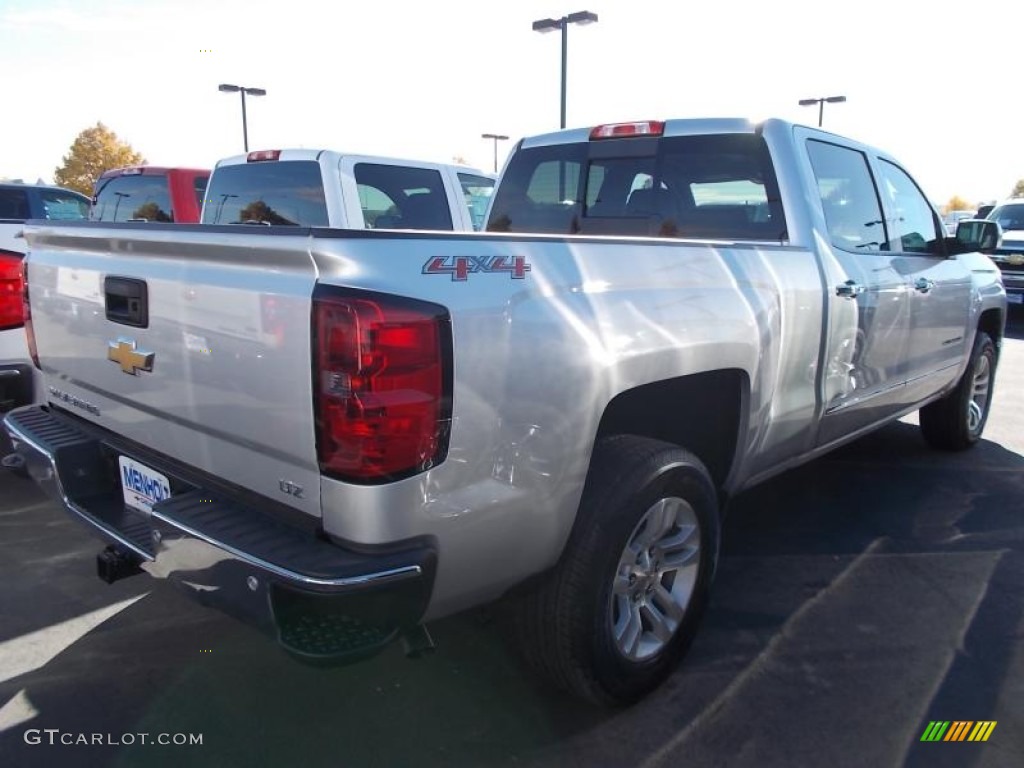 2014 Silverado 1500 LTZ Crew Cab 4x4 - Silver Ice Metallic / Jet Black photo #2