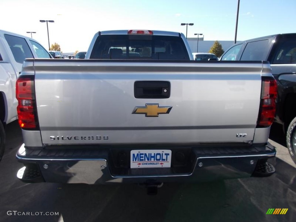 2014 Silverado 1500 LTZ Crew Cab 4x4 - Silver Ice Metallic / Jet Black photo #3