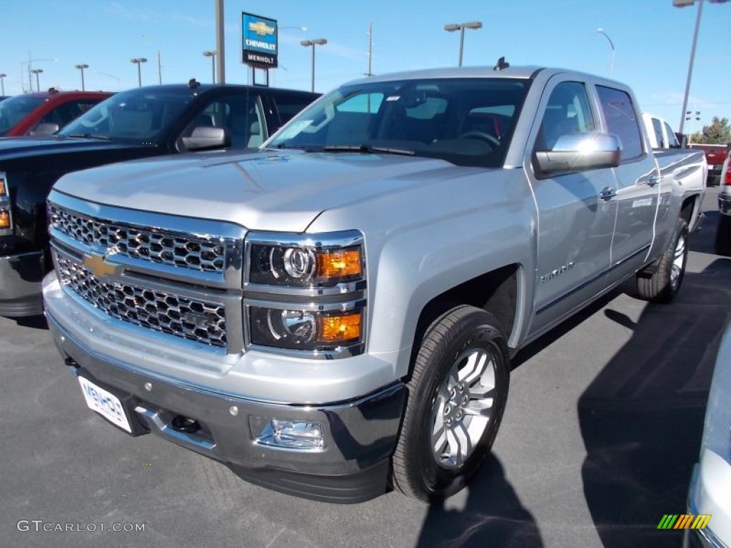 2014 Silverado 1500 LTZ Crew Cab 4x4 - Silver Ice Metallic / Jet Black photo #5