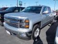 2014 Silver Ice Metallic Chevrolet Silverado 1500 LTZ Crew Cab 4x4  photo #5