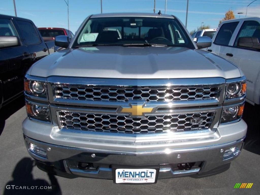 2014 Silverado 1500 LTZ Crew Cab 4x4 - Silver Ice Metallic / Jet Black photo #6