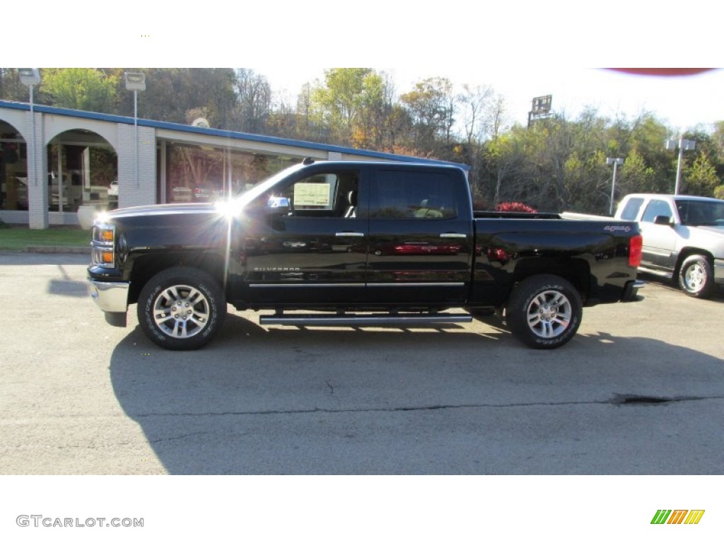 2014 Silverado 1500 LTZ Crew Cab 4x4 - Black / Jet Black photo #2