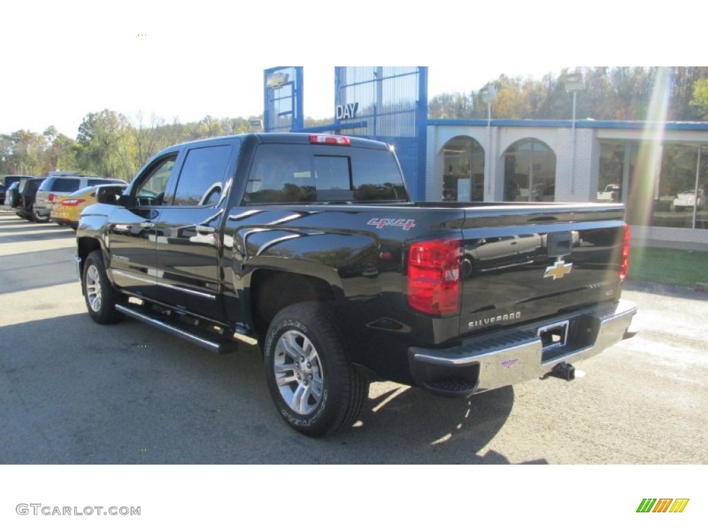 2014 Silverado 1500 LTZ Crew Cab 4x4 - Black / Jet Black photo #4