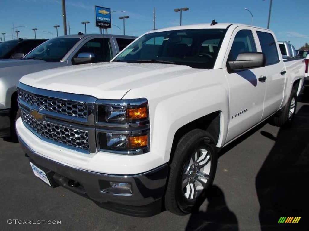 2014 Silverado 1500 LT Crew Cab 4x4 - Summit White / Jet Black photo #4