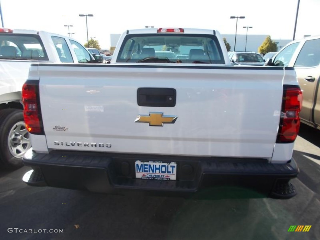 2014 Silverado 1500 WT Double Cab 4x4 - Summit White / Jet Black/Dark Ash photo #3