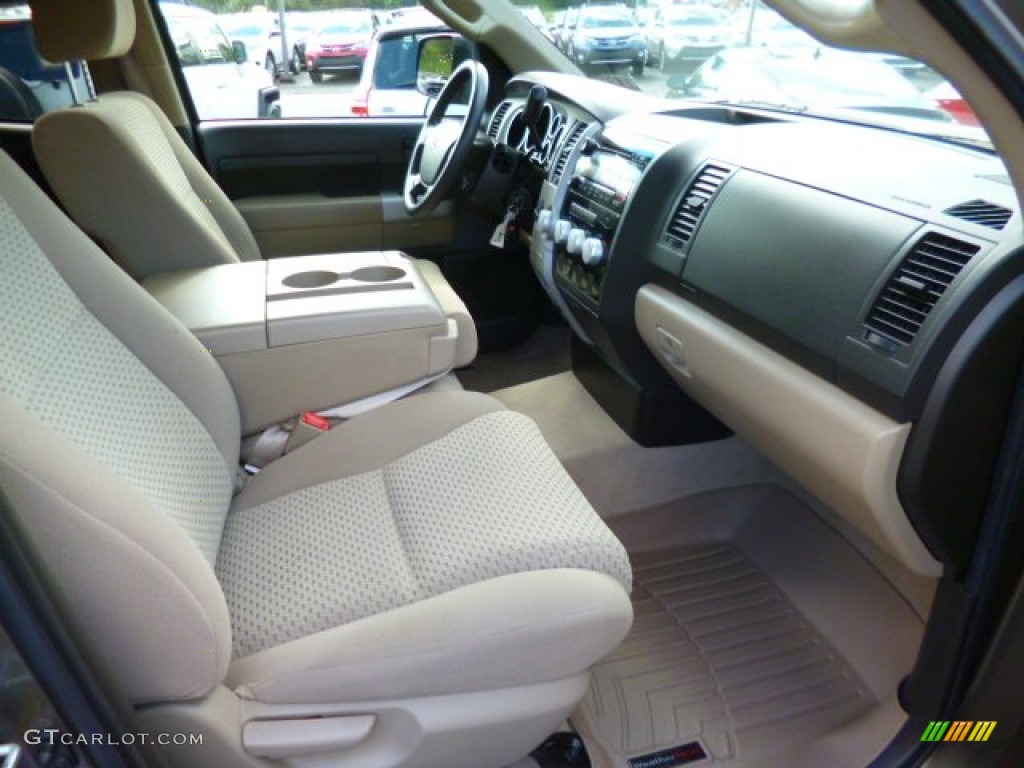 Beige Interior 2007 Toyota Tundra SR5 Double Cab 4x4 Photo #87130080