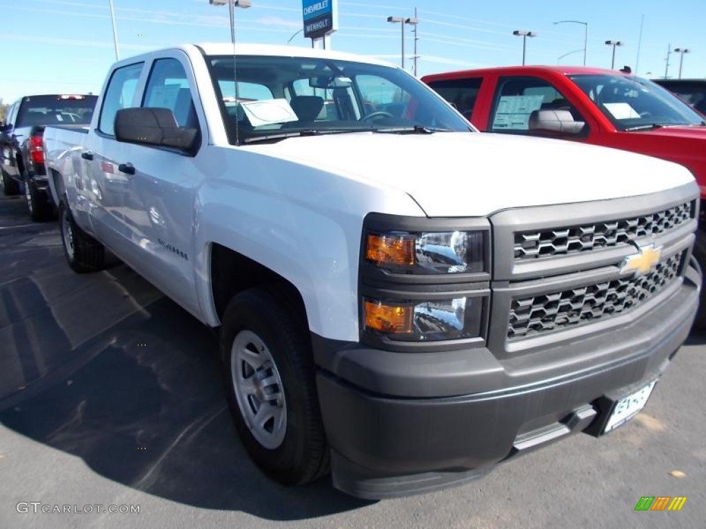 2014 Silverado 1500 WT Crew Cab - Summit White / Jet Black/Dark Ash photo #1