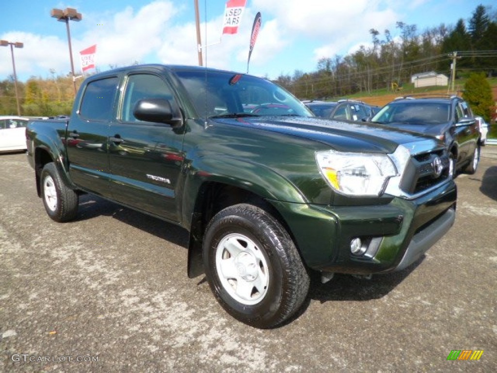 2013 Tacoma V6 SR5 Double Cab 4x4 - Spruce Green Mica / Graphite photo #1