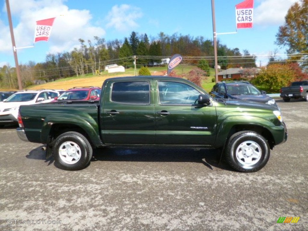 2013 Tacoma V6 SR5 Double Cab 4x4 - Spruce Green Mica / Graphite photo #6