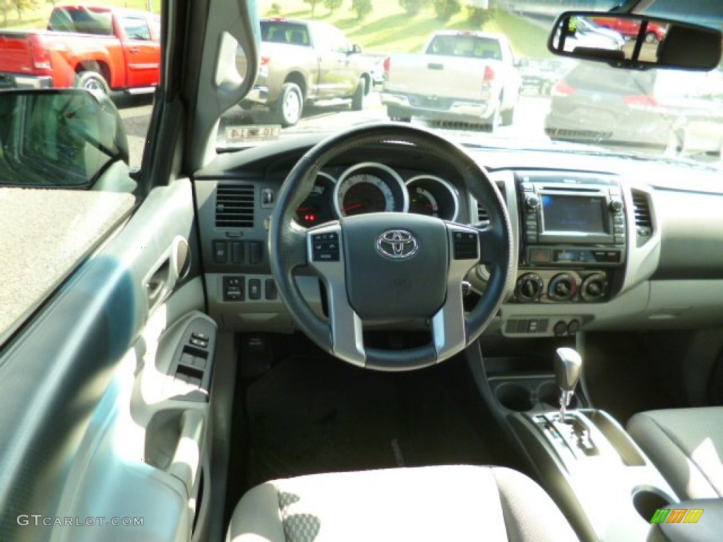 2013 Tacoma V6 SR5 Double Cab 4x4 - Spruce Green Mica / Graphite photo #11